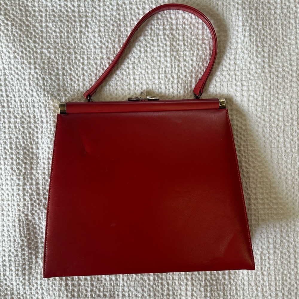 Theodore California Vintage Red leather Handbag